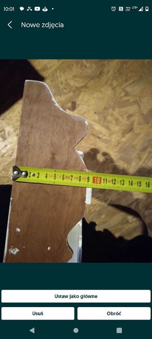 Biała, drewniana półka, do zawieszenia