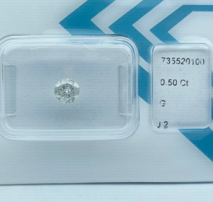Naturalny Diament, Brylant 0.50 CT, Certyfikat IGI, Idealny pod Inwest