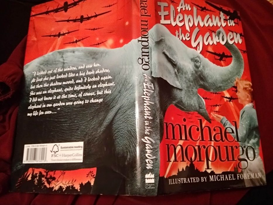 Английский книга michael morpurgo an elephant in the garden