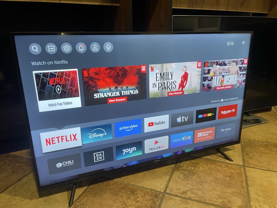 Телевізор Hisense 43 Smart tv 4К + кріплення