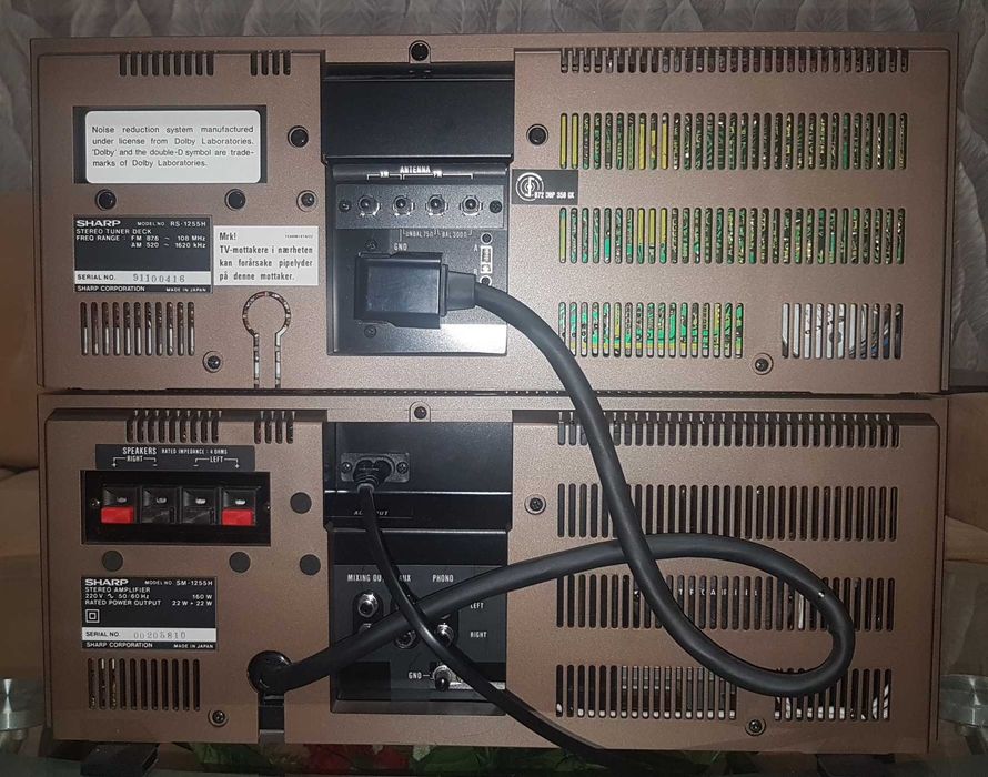 Усилитель+дека тюнер Sharp SM-1255H+RS-1255H made in Japan