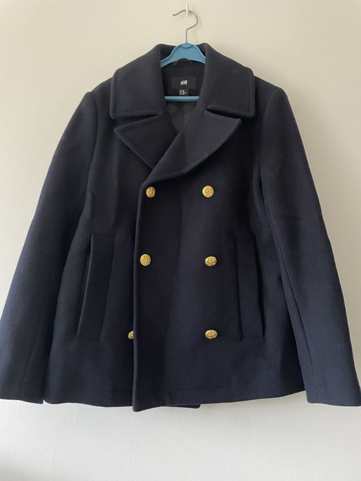 Plaszcz meski 48 granatowy