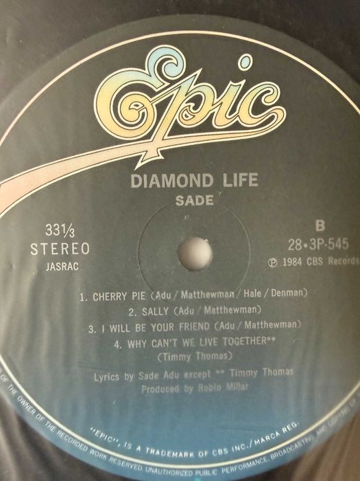 Sade – Diamond Life | 28‑3P‑545 (Japan, record NM)