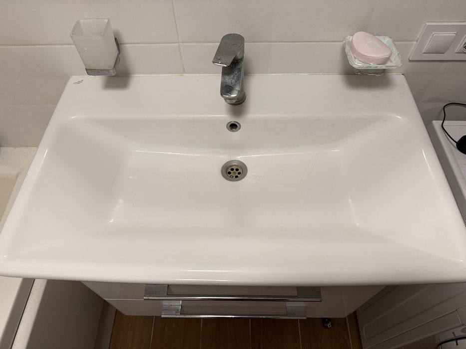 Тумба консольна Аква Родос Паола 80 з раковиною