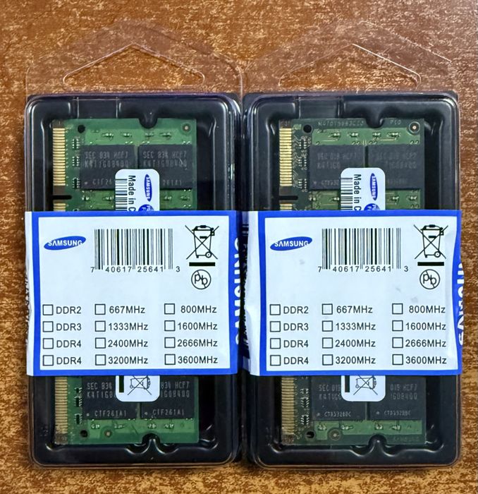 Модуль памяти SAMSUNG DDR2  2*2 GB PC2 800 MHz для ноутбука, SODIMM