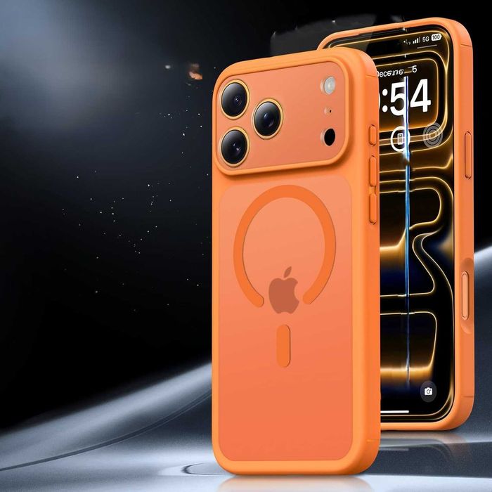 Etui iPhone 17 Pro Max TAURI - pomarańczowe