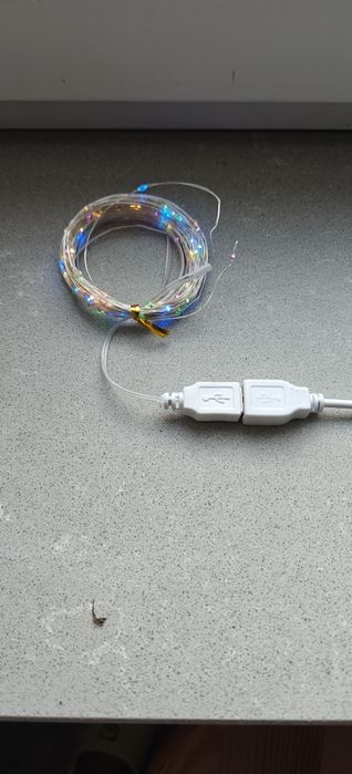 Panel słoneczny że swiatelkami