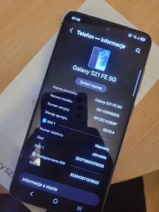Samsung S21 FE 5G + Papiery