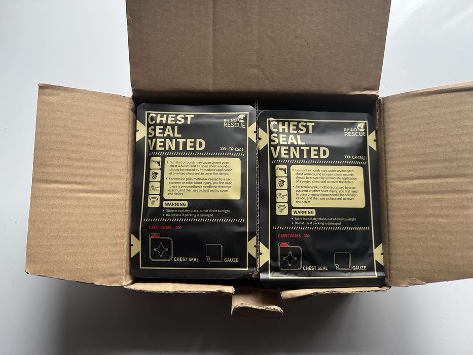 Оклюзивні пов’язки з клапаном Rhino Rescue Chest Seal