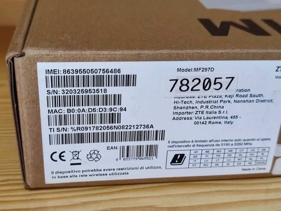 ZTE MF297D 4G Cat12 Wi-Fi 6 600mbps Router SIM