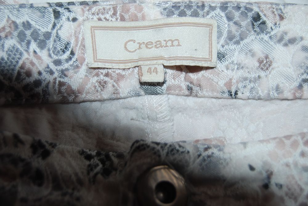 Spodnie a'la koronka Cream 44