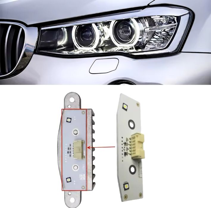 Светодиодная плата ДХО для фар BMW X3 F25, X4 F26 2014-2016