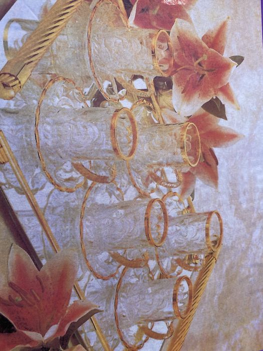 Chávenas de chá vidro estilo árabe novo em caixa