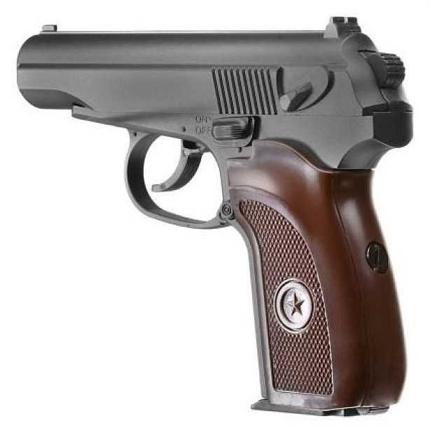 Пістолет на кульках Макарова ПМ Galaxy Металевий дитячий іграшковий