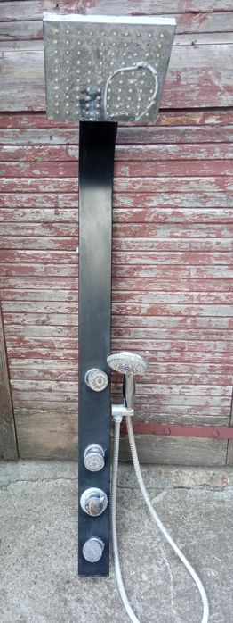 panel prysznicowy czarny