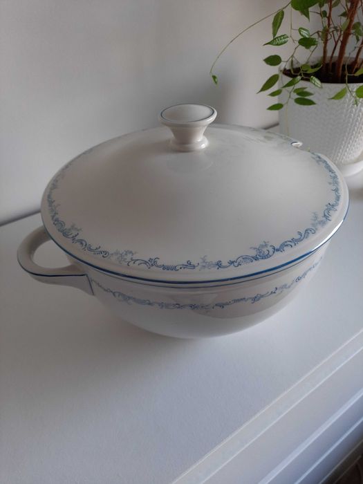 Stara porcelana duża waza z pokrywką