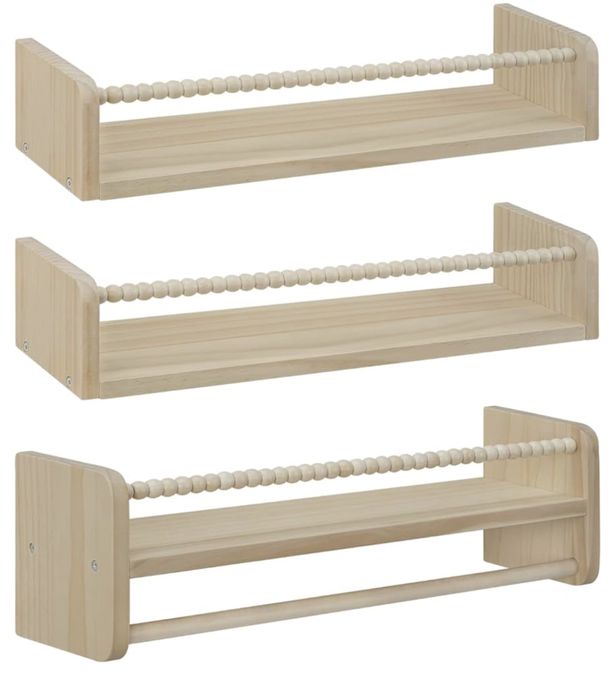 Półki na książki dla dzieci, zestaw 3 wiszących półek na książki