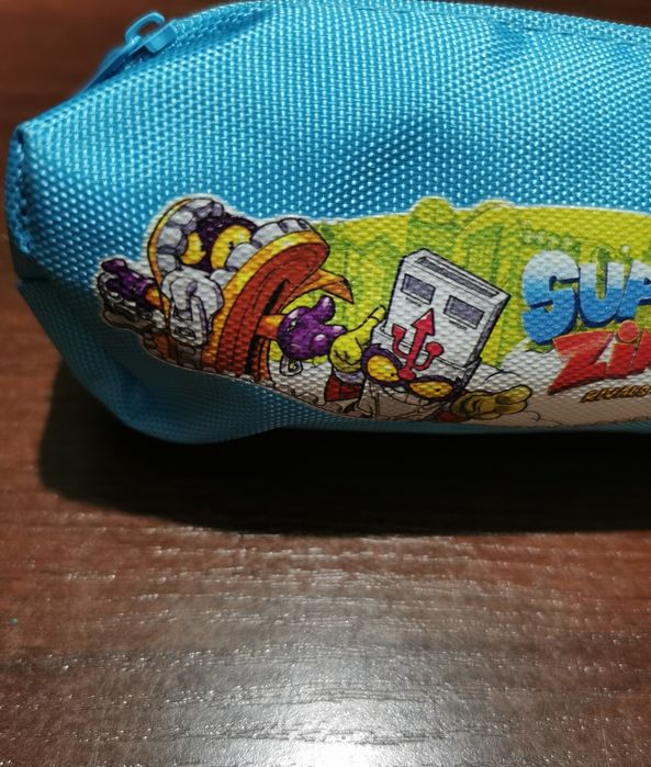 Saszetka na figurki super Zings Super Things mały piórnik niebieski
