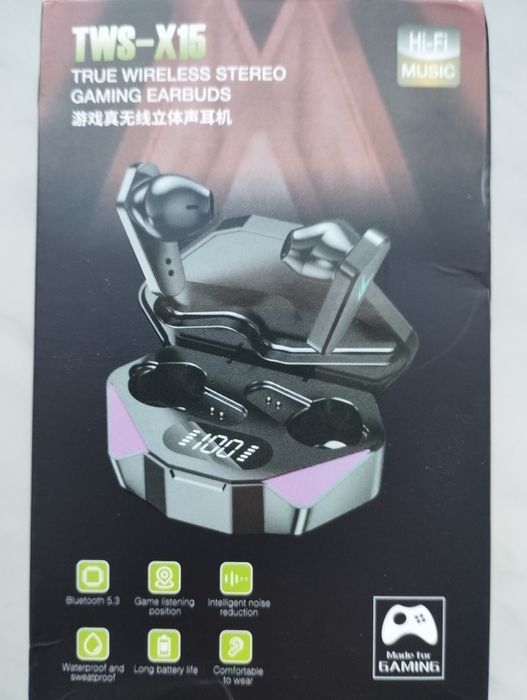 Навушники Бездротові  Bluetooth-навушники  TWS-X15, нові, безпроводні