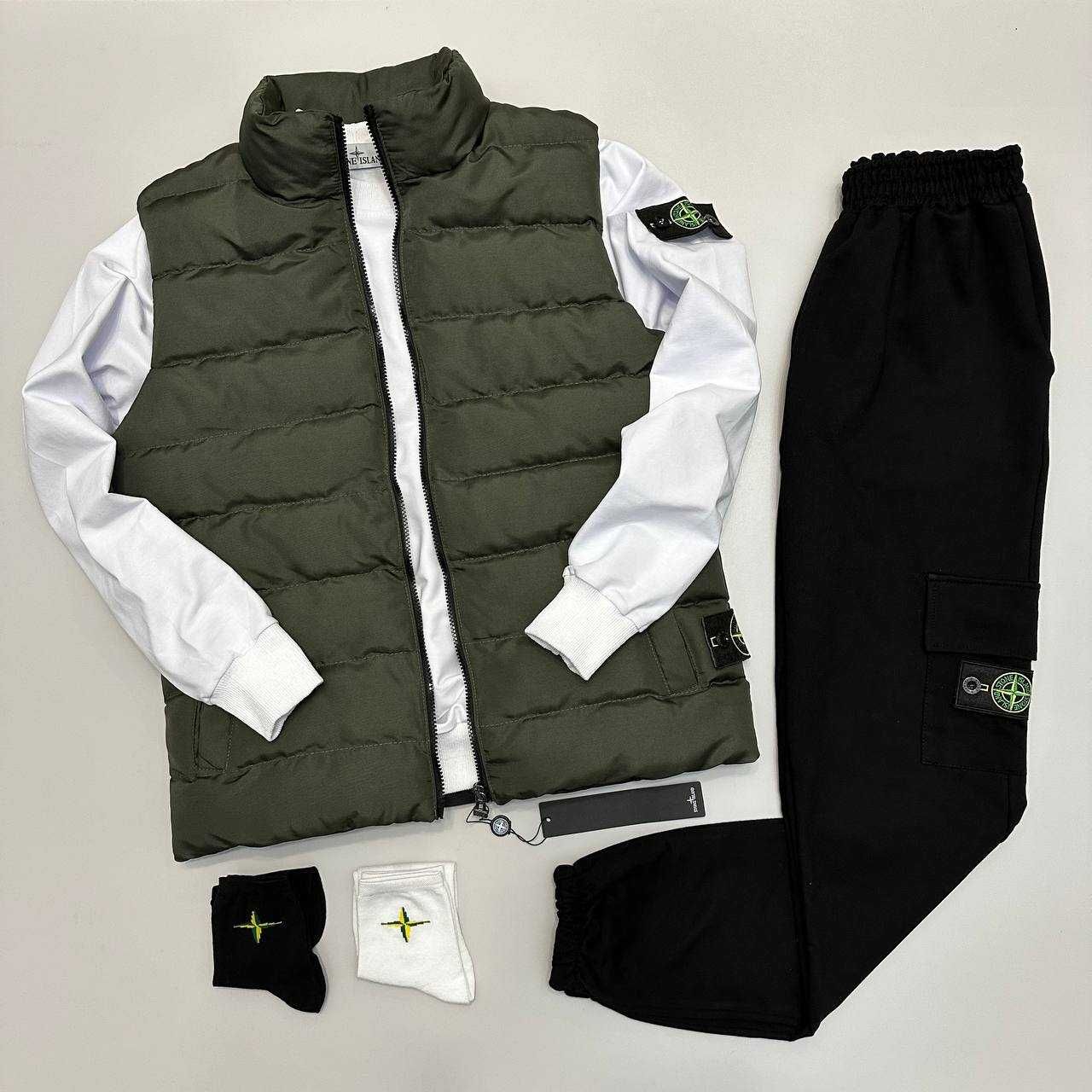 Спортивний чоловічий костюм Stone Island (жилет + костюм): 2 599 грн ...