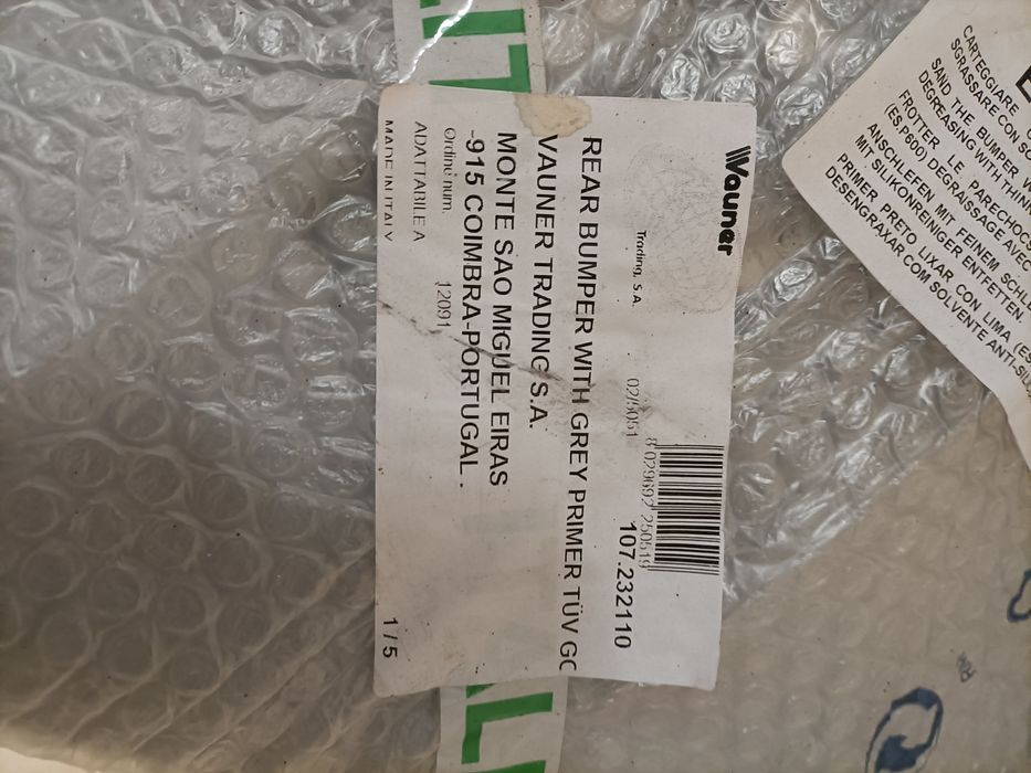 VW GOLF 97-*P/CH TRAS P/P (para choques traseiro) NOVO