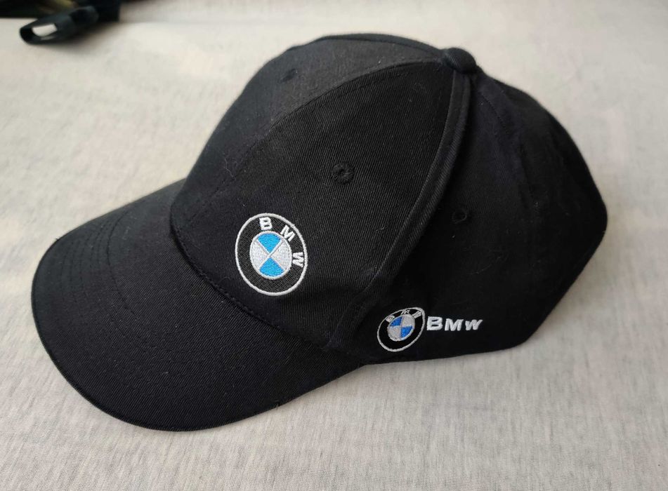 Bmw czapka z daszkiem czarna okazja męska BMW logo czapeczka