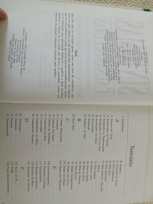 Sintomas Causas e Curas