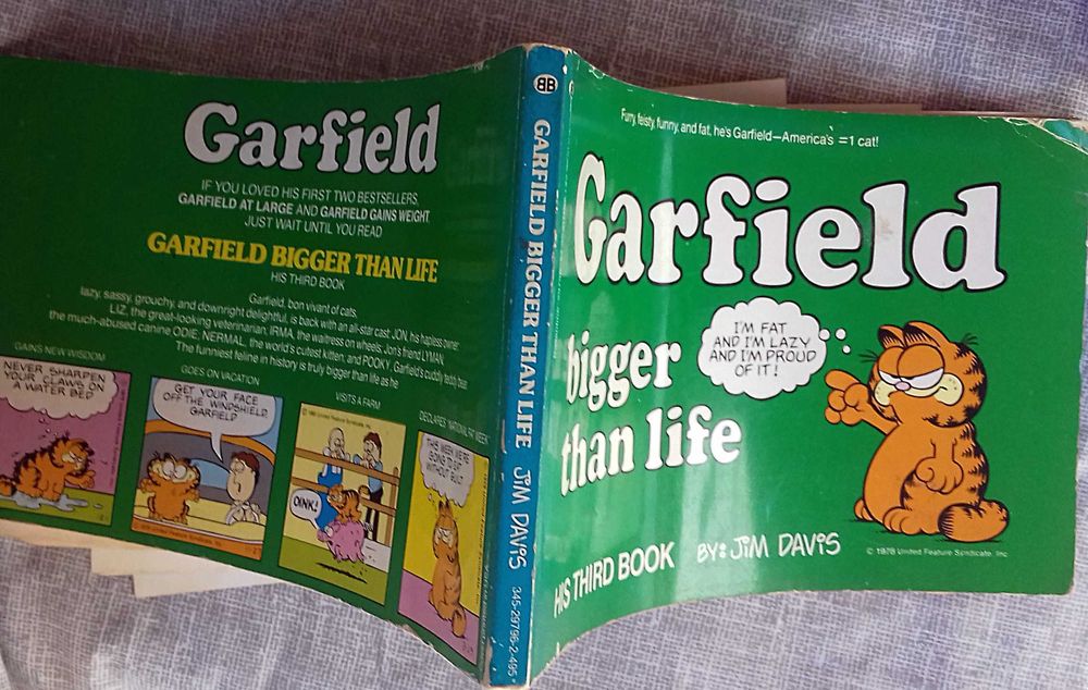 Jim Davis. Garfield Bigger than Life. Third Book RARO. Inclui portes