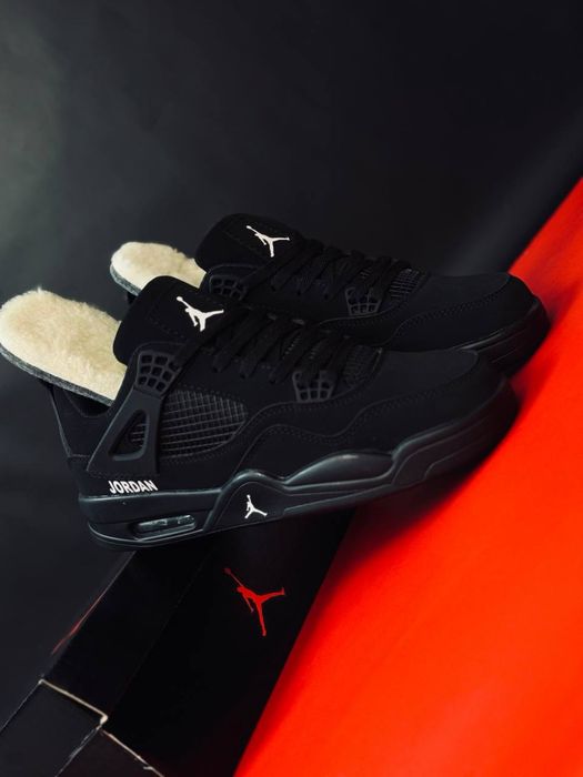 Зимние кроссовки мужские найк Nike  / кроссовки джордан черные нубук