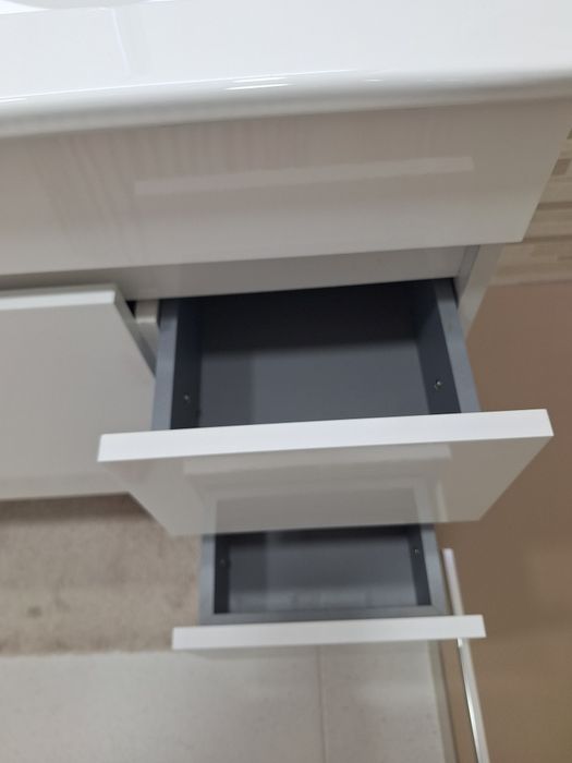 Conjunto móvel casa de banho com lavatório de 2 cubas 120cm