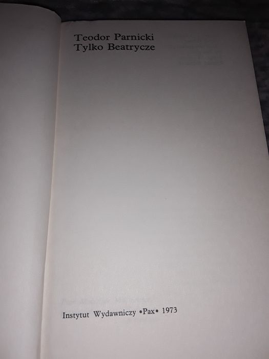Tylko Beatrycze Teodor Parnicki