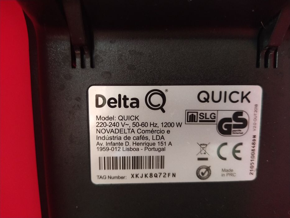 Máquina de café Delta Q peças casa quarto apartamento vivenda escritório gabinete carro cozinha.