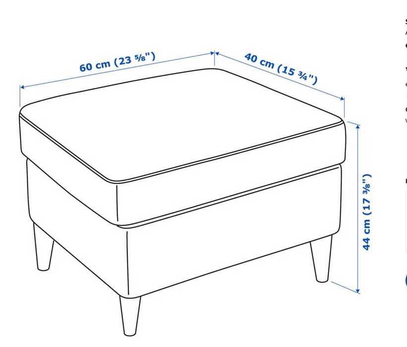 Poltrona com descanso de pes e 2 mesas de apoio