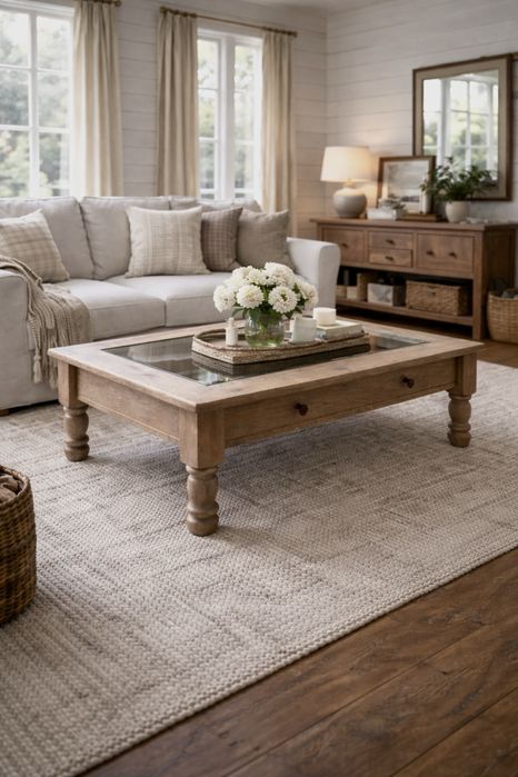 Stolik kawowy drewniany Pottery Barn