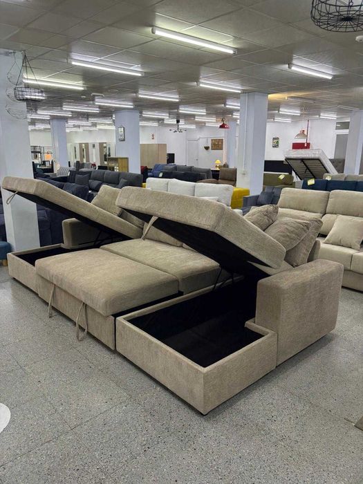 Sofa cama armazenamento duplo Novo PAga na ato entrega Envio gratis