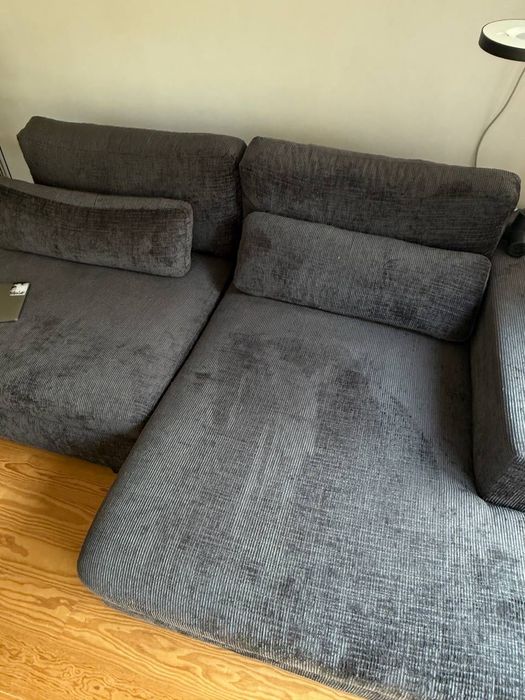 Chaise longue com cama PASSION 3 lugares cinza escuro Conforama
