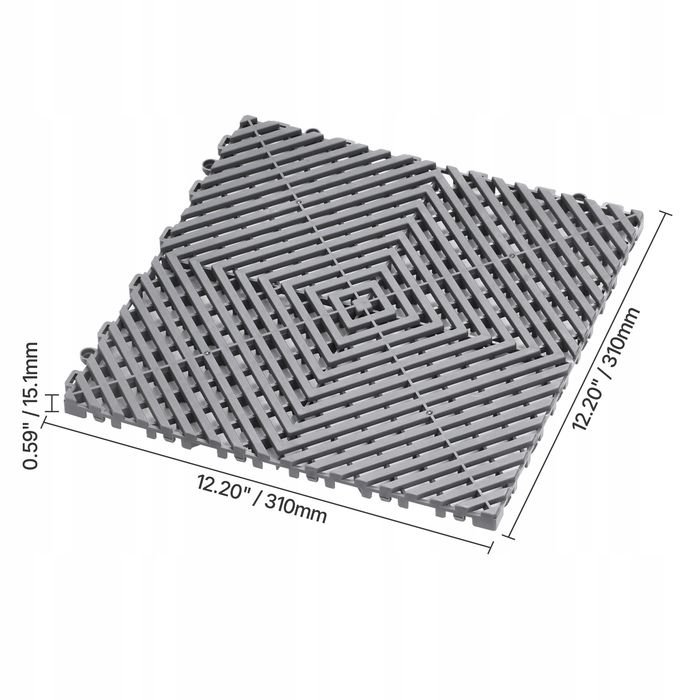 Maty drenażowe VEVOR 31 x 31 cm 15,1 mm