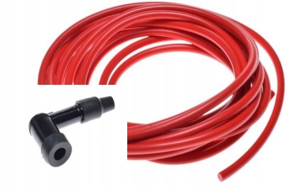 przewód napięcia 5mm + fajka romet motorynka komar