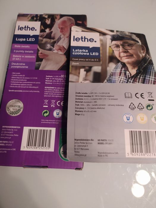 Zestaw lupą Led i lampka Led