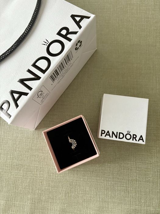 Anel blue sparkling moon pandora