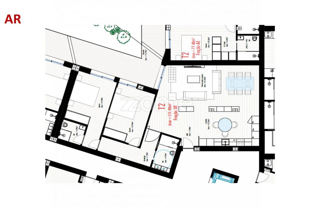 Apartamento T2 c/ Varanda, Freamunde, Paços de Ferreira (Fração AR)