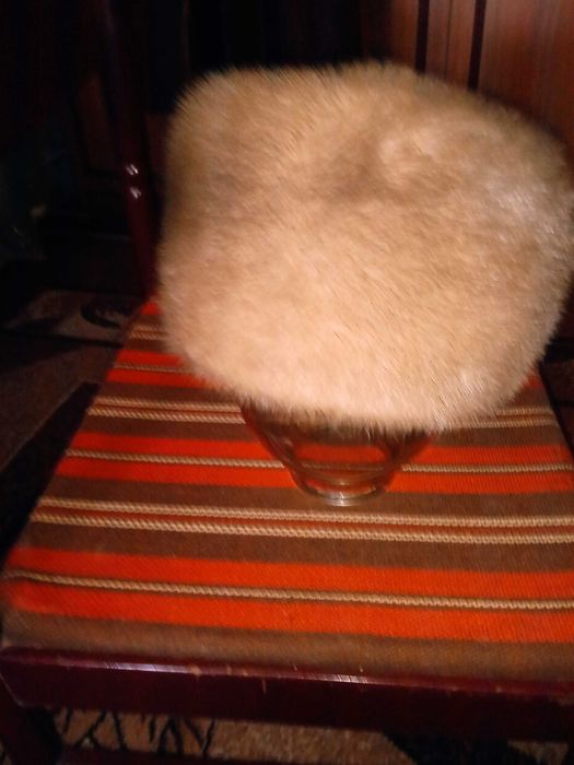 Норковая шапка женская