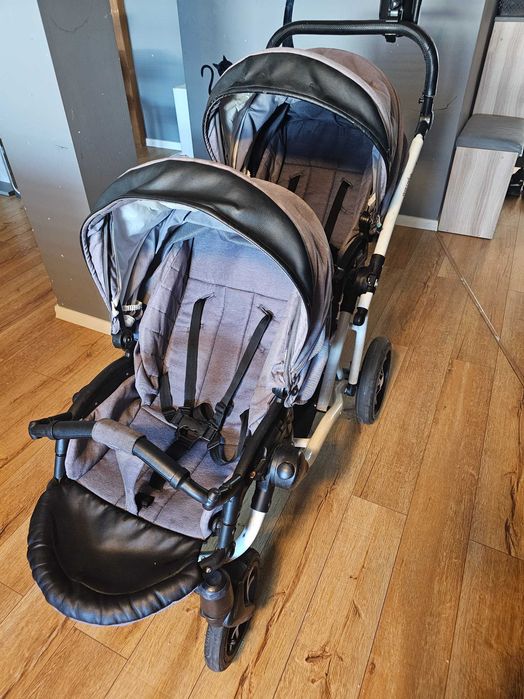 WÓZEK BEBETTO BLIŹNIAK 42 2w1 Adaptery, parasole