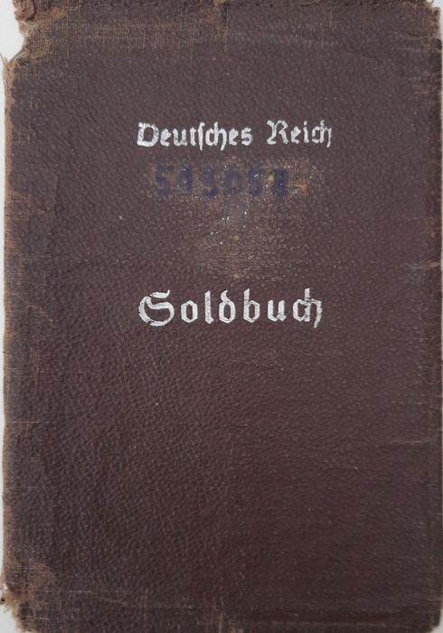 III Rzesza okładka na soldbuch wehrmacht wojna wojsko swastyka NSDAP