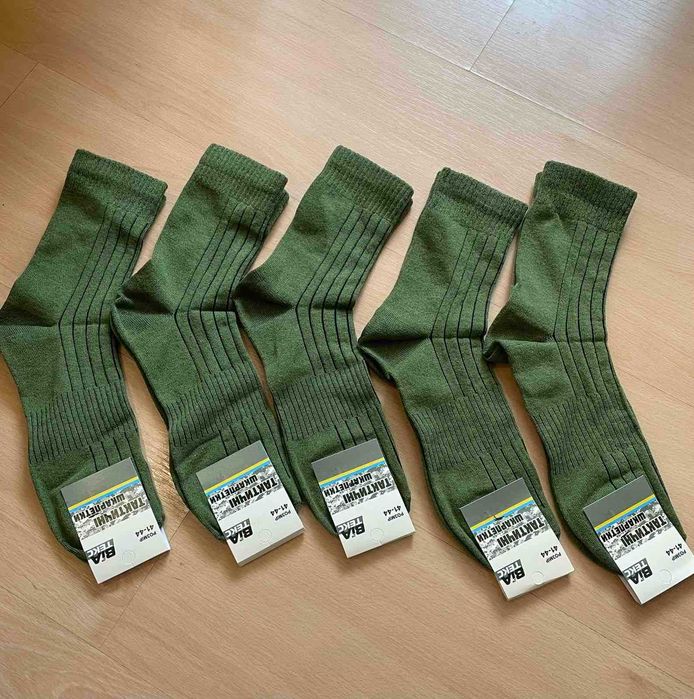 Військові тактичні літні шкарпетки ЗСУ 41-44р олива носки армійські