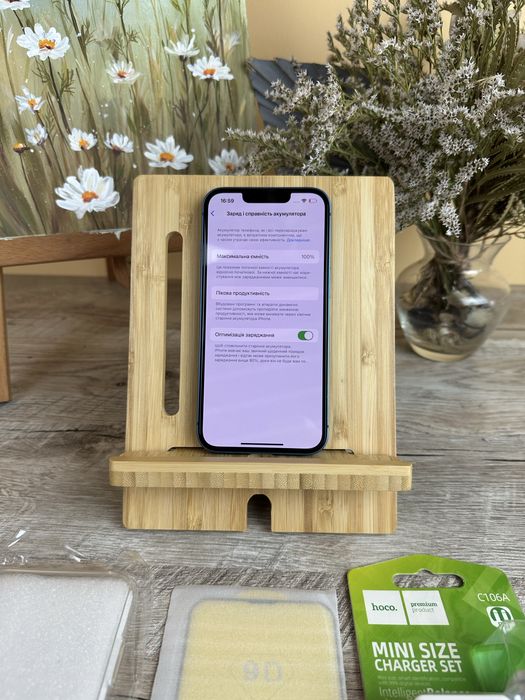 100% акб iPhone 13 на 128 gb Neverlock Apple Айфон про Blue