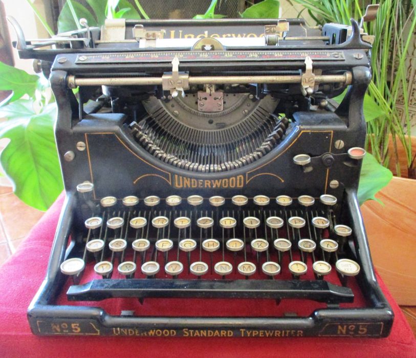 Maquina de escrever Underwood -No.5 - 1925