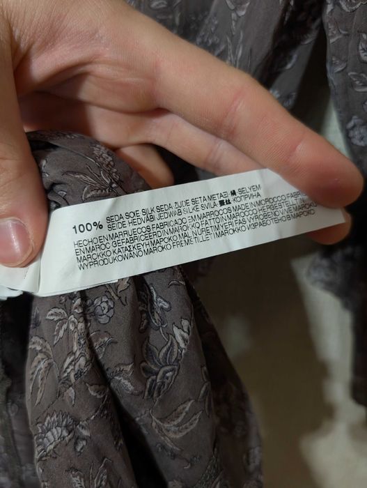 Bluzka jedwabna damska ZARA