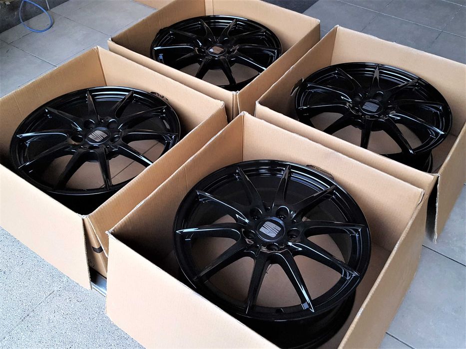 Alufelgi 17 5x112 Seat Leon Ateca Toledo Altea Audi A3 Czarne ! 261#