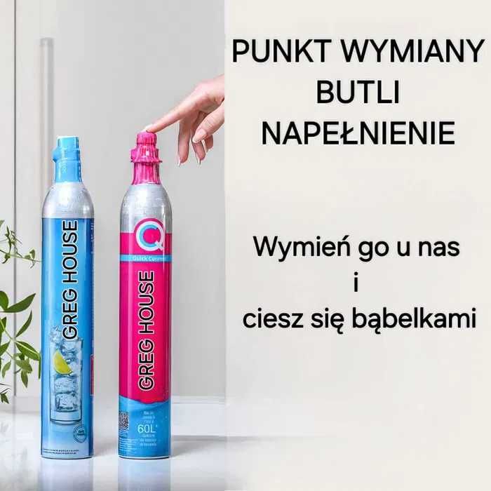 Lewiatan Siemirowice wymiana typu SodaStream gaz CO2